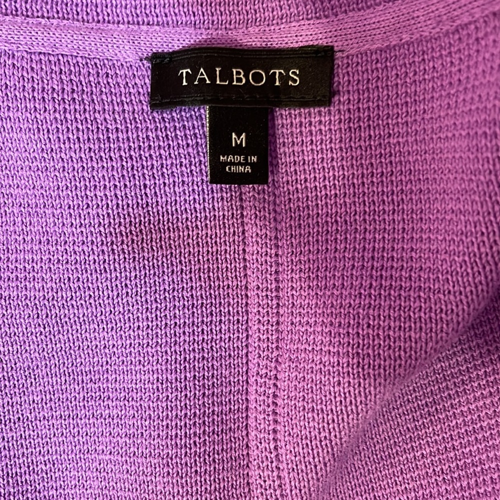 Talbots Purple Cardigan - Picture 5 of 5